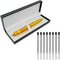 Gift Boxed Tactical Pen, Tungsten Steel Military Self Defense Tool with 8 Refills (Gold)