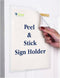 C-Line Peel and Stick Display Pockets, Clear, 8.5 x 11 Inches, 10 per Pack (36911)
