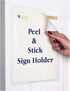 C-Line Peel and Stick Display Pockets, Clear, 8.5 x 11 Inches, 10 per Pack (36911)