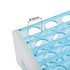 uxcell 2Pcs Detachable Polypropylene Test Tube Holder Rack, 50 Hole for 13-16mm Tubes Light Blue
