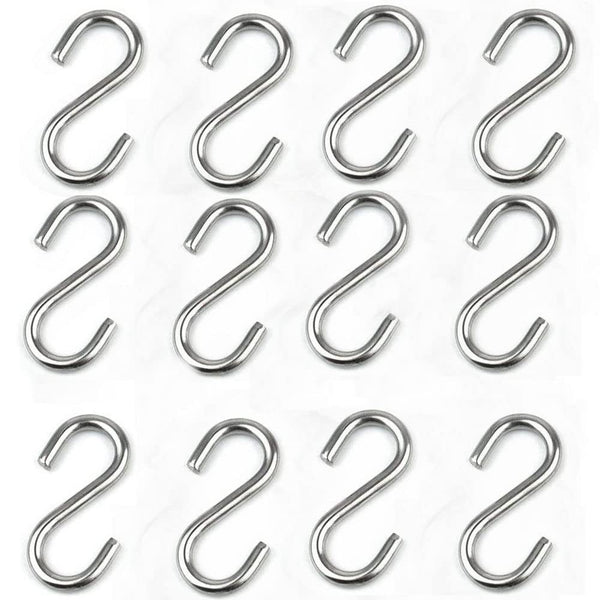 JY-MARINE S Hooks 316 Stainless Steel Marine Grade Heavy Duty S Shaped Hooks