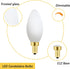 E12 Bulb 6W E12 Bulb 60 4000K AC120V 600LM Dimmable B11 Pack 6 Frosted led Equivalent Candelabra watt Daylight Matt
