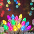 C3 50 Count 120V Easter String Lights LED Multi Color Glass Lights Easter Pastel Light UL Certified Connectable Outdoor