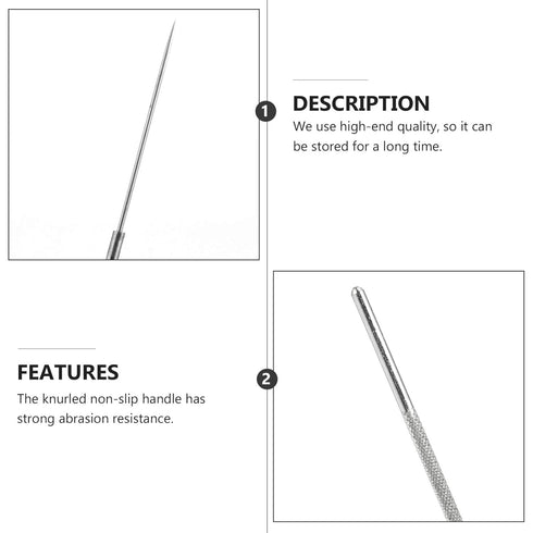 8pcs Dissection Needle Stainless Steel Single End Probe Tools for Medical Students and Veterinary Lab Bio Experiment