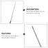 8pcs Dissection Needle Stainless Steel Single End Probe Tools for Medical Students and Veterinary Lab Bio Experiment