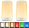 FRIDEKO HOME 2 Pack RGB Touch Bedside Lamp for Nightstand, 3 Color