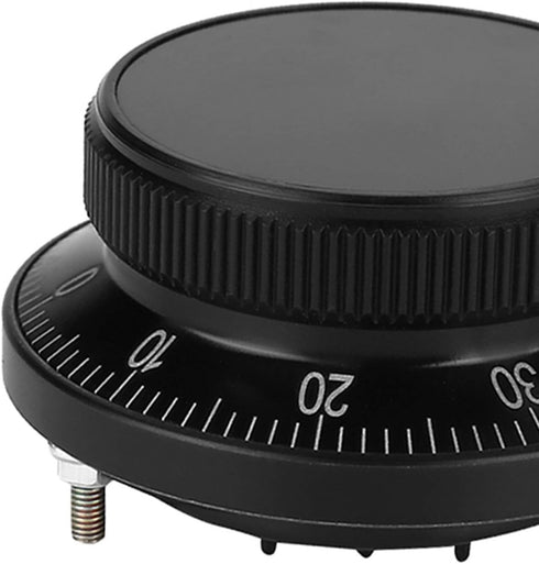 5V 60MM Hand Wheel Pulse Encoder, CNC Pulse Encoder for Manual Control in Milling Machine, Black