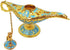 Hourwof Tiny Aladdin Genie Lamp Vintage Legend Aladdin Magic Lamp Wishing Light Arabian Costume Props Party Wedding