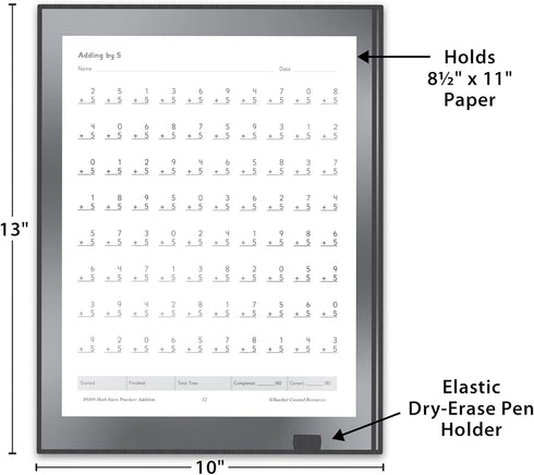 Teacher Created Resources Deluxe Dry-Erase Pocket (TCR20365), 10" x 13"