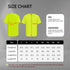 High Visibility Shirts for Men, Hi Vis Safety Construction Short Sleeve Work Shirts, ANSI Compliant, UC-Yellow L.