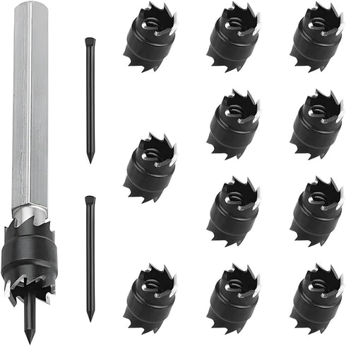 14PCS Car Spot Welder Cutter Sets, Vehicle 3/8" HSS Spot Welding Cutting Hole Remover Drill Kit