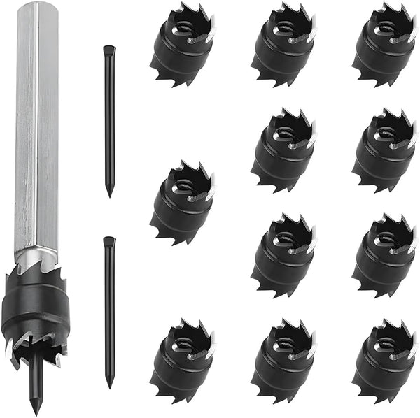 14PCS Car Spot Welder Cutter Sets, Vehicle 3/8" HSS Spot Welding Cutting Hole Remover Drill Kit