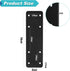 Post to Beam Connectors 4pcs, 10"X3" Straight Steel Flat Plate, Black Powder Coated I Strap for Repair Wooden House