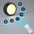 BESTDLCLITE 13-Color Dimmable Closet/Shelf/Wall (Black-6 Pack) LED Puck Lights with Remote, Under Cabinet Lighting