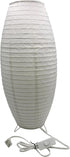 (1, 19.2"x8.5"x8.5") Paper Lamp Desk Lantern Table Lamps Rice Paper Bedside Nightstand Portable Small Light for Living