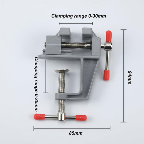Mini Jeweler Table Clamp, Craft Table Repair Tool, Portable Work Small Bench Vise for Jewelry Making & Electronics