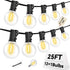 Hobbynors 25FT G40 LED Outdoor String Lights with 12+1 Bulbs, E12 Socket, 2700K