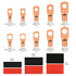 174Pcs Copper Wire Lugs, Terminal Connectors AWG12 10 8 6 4 2, 84Pcs Battery Cable Ends & 90Pcs Heat Shrink