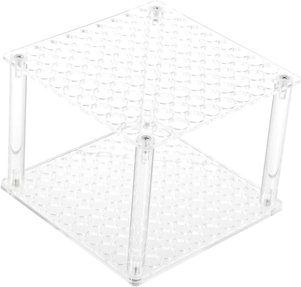 Homoyoyo Transparent Acrylic Pen Holder Rack Sturdy Desktop Organizer for Pens Pencils