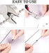 KINGOU 155pcs Stainless Steel Ball Chain Connector Clasps for 1.6/2.0/2.4/3.2/4.0/4.8mm Beaded Ball Chain