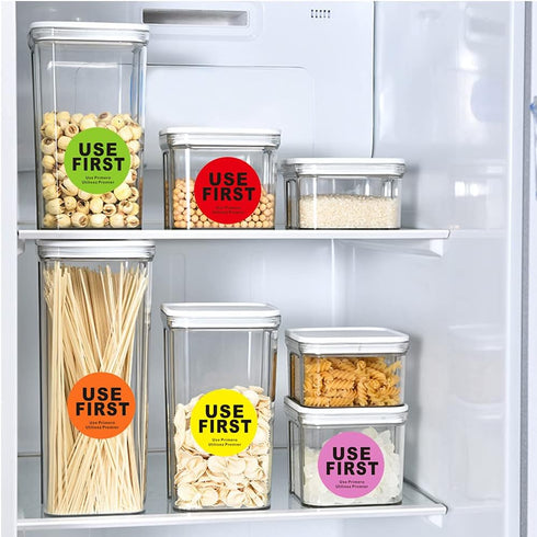 Hcode 1.5 inch “Use First” Inventory Control Label - Permanent Adhesive Restaurant Quality Food Labels