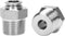 Push to Connect Fitting - 304 Stainless Steel Male Straight 3/8" Tube OD x 1/2" NPT Thread (Pack of 2)