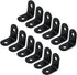 MY MIRONEY 12 Pcs Shelf Bracket Black L Brackets Stainless Steel L