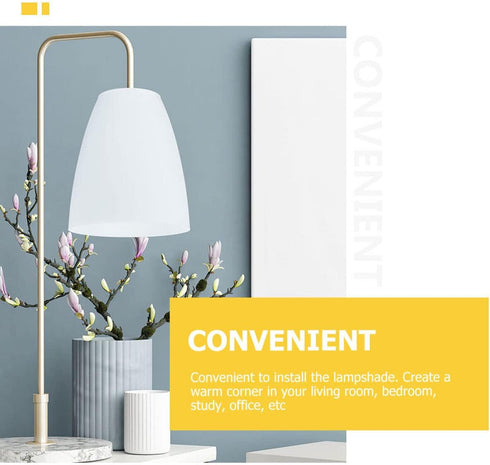Flat Mouth Plastic Lampshade Replacement for Table and Floor Lamps Durable Clear Plastic Lamp Shade Cover for Home