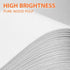 esahpss A4 80gsm, 100 Pack Copy Paper Sheets per Bright White Printer Paper for Inkjet & Laser, Smooth Double-Sided
