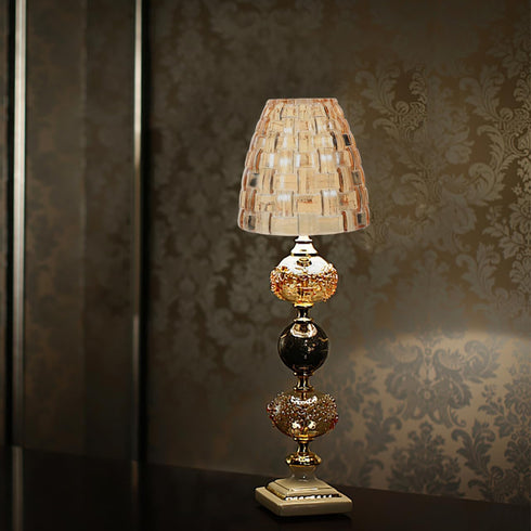3.54X3.54X3.34In Housoutil Aromatherapy Table Lamp Shade Glass Candle Cover Multi-Functional Candle Holder Lampshade