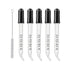 Eye Dropper for Essential Oils, Pipettes Dropper with Black Rubber Head, Thick Glass Medicine Dropping Pipettes, 1ml, 5