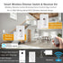 Dimmer (2 2 Nexete Smart Wireless Light Switch, Switch & Receiver Kit No Wiring Wireless Remote Control,Remote & Voice
