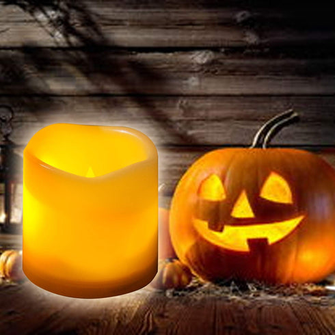 Set 1 3x4 inch iZAN of Outdoor Flameless LED Candle with Timer - Waterproof Plastic Flickering Battery Operated LED
