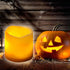 Set 1 3x4 inch iZAN of Outdoor Flameless LED Candle with Timer - Waterproof Plastic Flickering Battery Operated LED