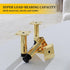 M MIMHOOY 5 Inch Set 4, Gold Furniture Legs Legs for Furniture of Adjustable Metal Legs for Dresser Cabinet Couch