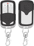 2 Pcs Universal Garage Door Opener Remote Keychain, 4-Button Programmable Compatible with Liftmaster