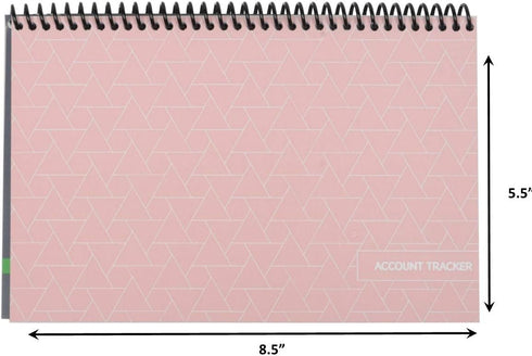 The Superior Register - Simple Account Tracker, Big Checkbook Register, 1 Pack, Pink