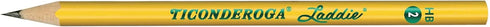 Ticonderoga Dixon Laddie Elementary Pencils, Without Eraser, Pack of 6 (72 Count Total)