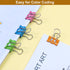Coideal Smiling Binder Paper Clips, 40 Pcs Mini Colored Metal Fun Clip Clamps for Office (0.75 inch)