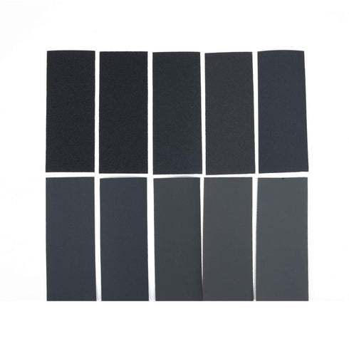 Leopard Twin-Ultra Fine 51 Pcs Wet Dry Sandpaper - Assorted Grit Sanding Paper for Wood and Metal, 9 x 3.6 Inches