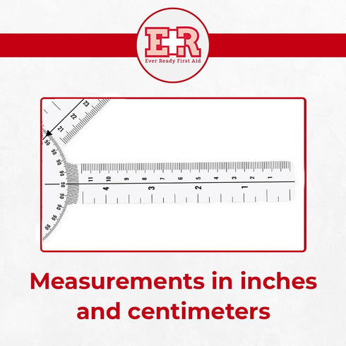 Ever Ready First Aid Plastic 8 Goniometer, 360 Degree ISOM 2 Pack