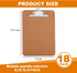 HERKKA 18 Pack Hardboard Clipboards, Office Butterfly Clipboards, Standard A4 Letter Size, ECO Friendly