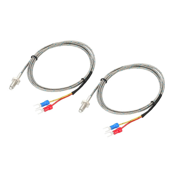 MECCANIXITY 2pcs Thermocouple Temperature Sensor M6 Screw J Type Probes 5ft 0 to 750°C