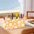 Generic 4 Cute Spring Flowers Bright Yellow Pen and Pencil Organizer Acrylic Straw Holder Markers Organizer Cat Pen