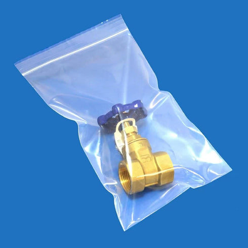 Reclosable Zip Poly Bags 5x7 & 100 Bags - 2 Mil Clear Plastic with Resealable Lock Seal Zipper, Durable Poly Baggies