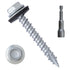 LIONMAX Metal Roofing Screws #10 × 1-1/2 Inch, 300-PCS, Zinc Plated Hex Head Sheet Metal Roof Screws, Rubber Washer