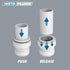 Keeney Insta-Plumb 1-1/2 in. Push Fit to Connect Marvel Trap Adapter, White
