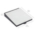 ECR4Kids MessageStor Dry-Erase Glass Board - Memo Station Desk Organizer, White Brick for Office Use