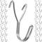 Homoyoyo 50pcs Small Metal Pegboard Hooks J Shaped Utility Hooks for Kitchen