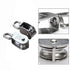 YAMASO 2Pcs 304 Stainless Steel M25 Silver Single Pulley Block - Wire Rope Hanging Towing Wheel